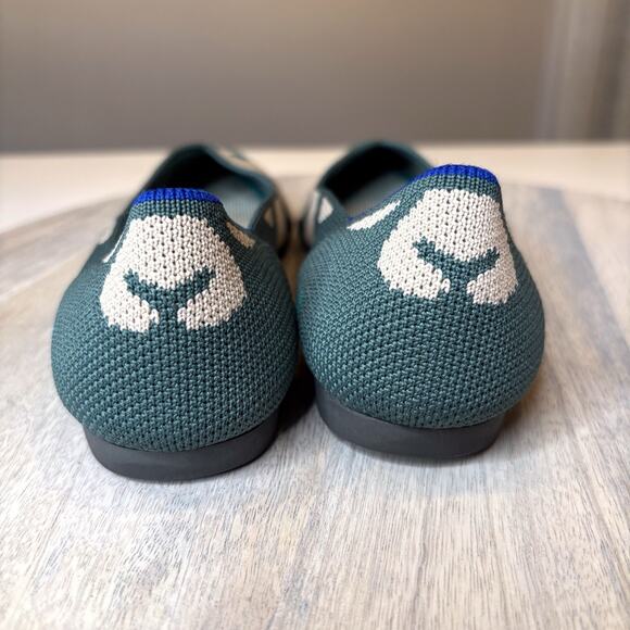 Rothy’s The Point Moroccan Green Limited Edition Shoes Flats Women’s Size 7 - Picture 6 of 13